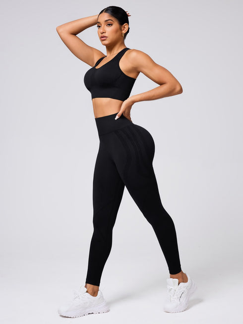 Round Neck Wide Strap Tank and Leggings Active Set - Odaingerous